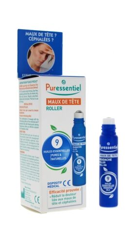 Puressentiel Roller Maux de Tête Aux 9 Huiles Essentielles - 5 ml